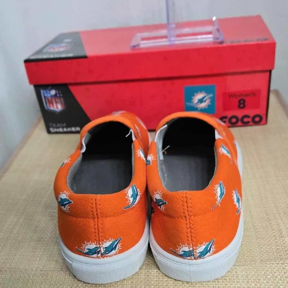 NFL Dolphin Slip-On Sneakers